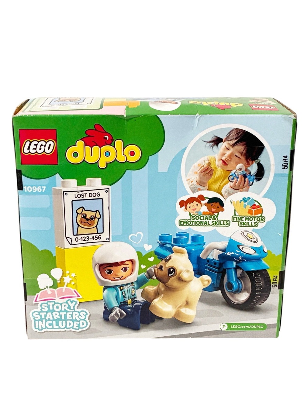 Lego DUPLO Town Rescue Police Motorcycle 10967 Building Blocks NEW